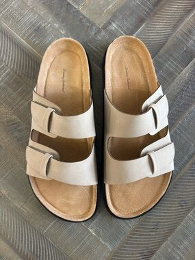 Men’s Tommy Bahama Taupe Double-Band Sandals Size 11